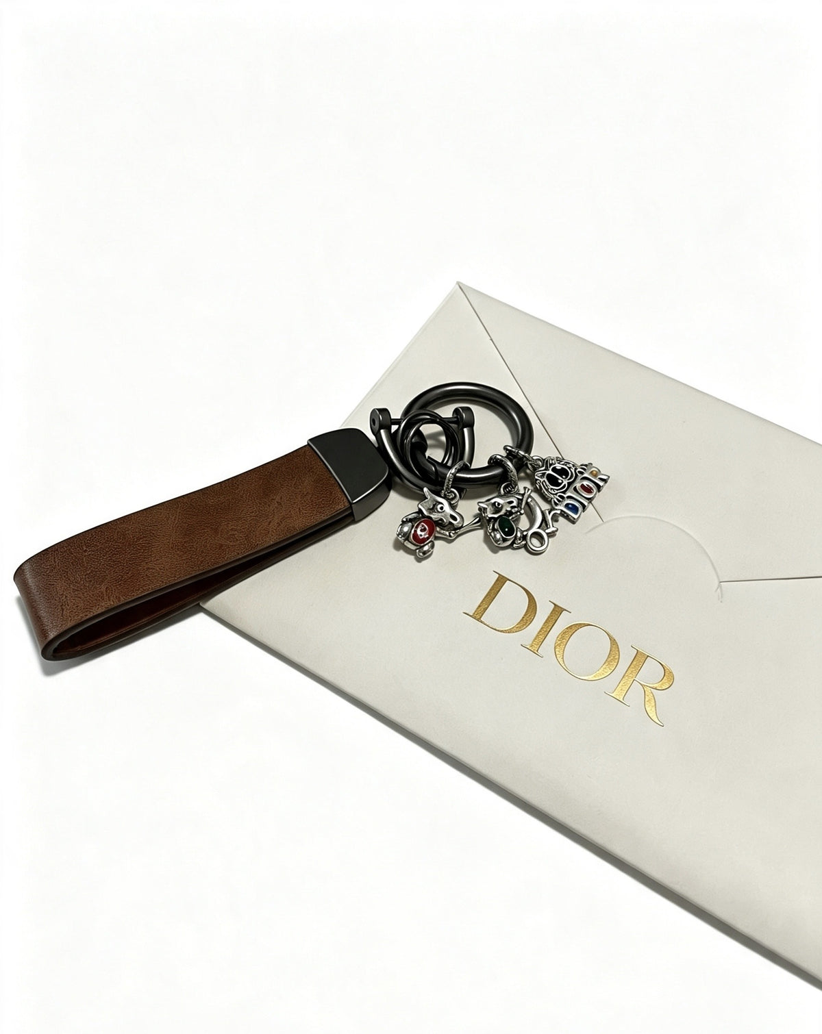 Dior Vintage-Finish Keychain