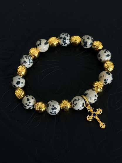 Chrome Hearts Sterling Silver Cross Bracelet