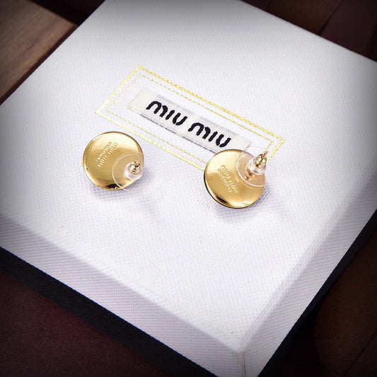 Miu Miu Brass Earrings