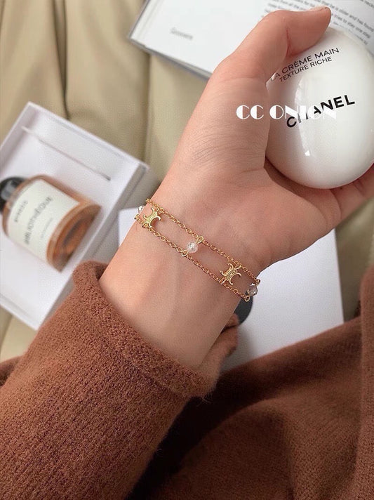 Celine Brass Bracelet