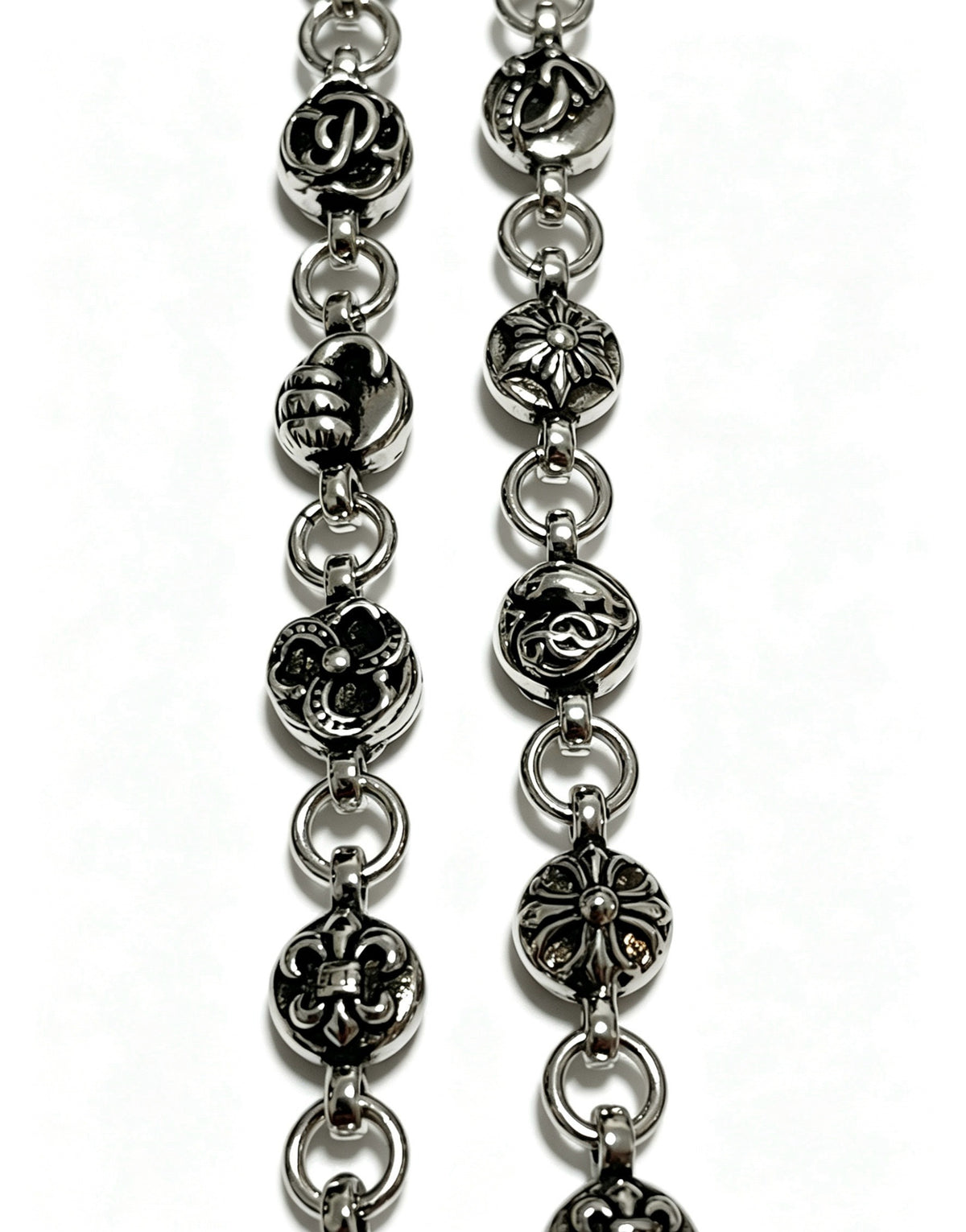 Chrome Hearts Sterling Silver Cross Necklace