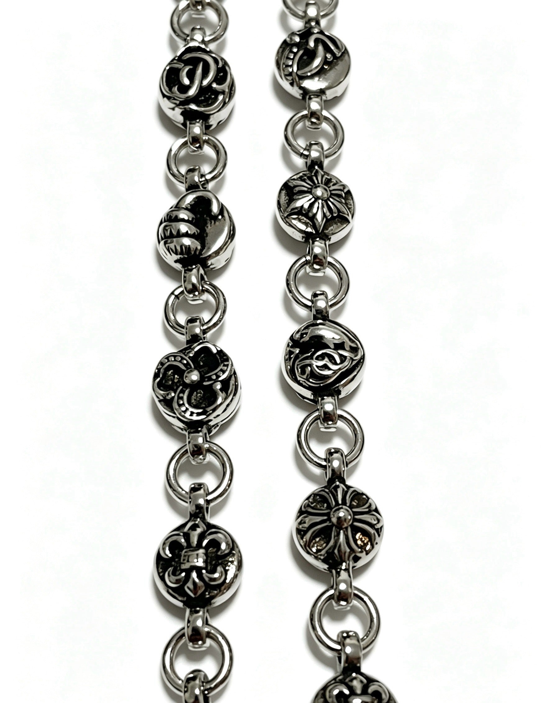 Chrome Hearts Sterling Silver Cross Necklace