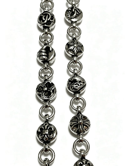 Chrome Hearts Sterling Silver Cross Necklace