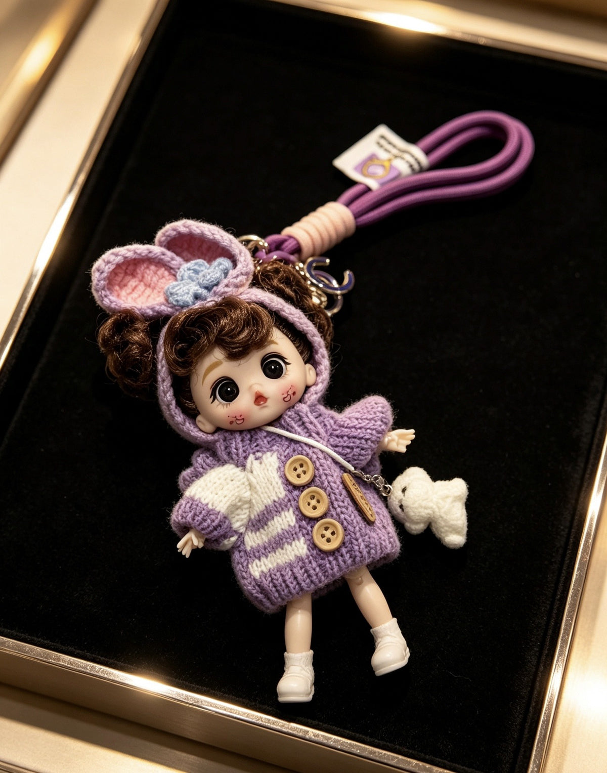 Chanel Vintage-Finish Keychain