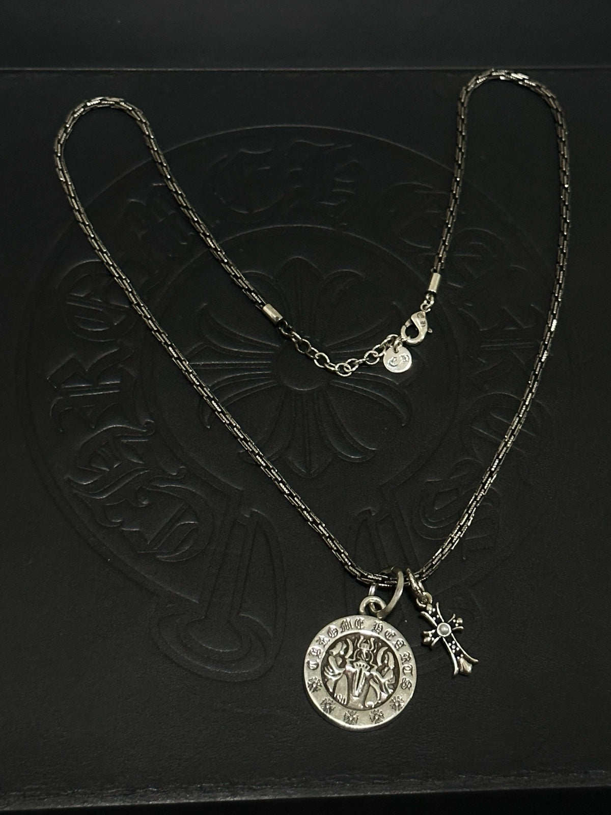 Chrome Hearts Sterling Silver Cross Necklace