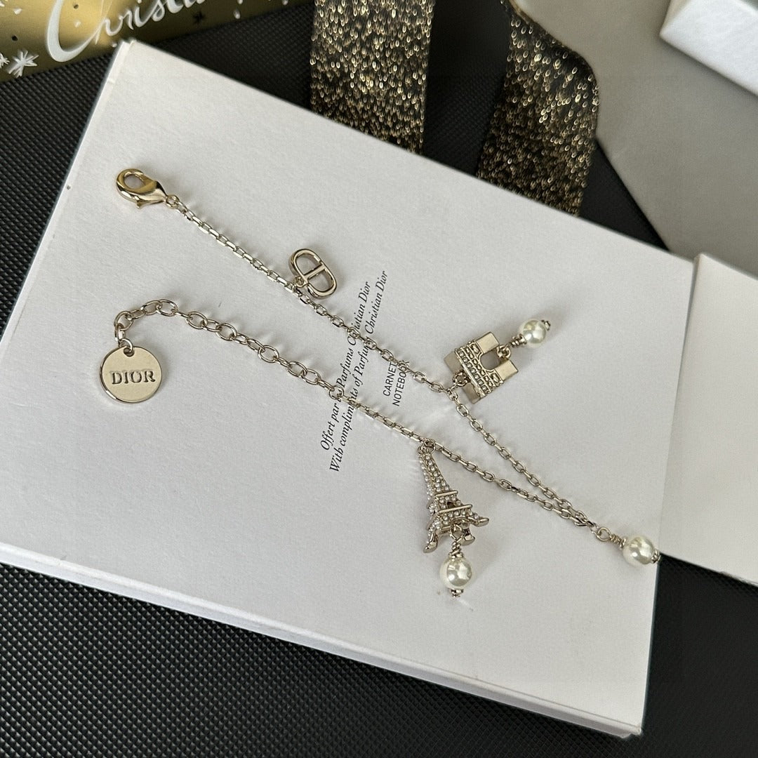 Dior Brass Pearl Bracelet