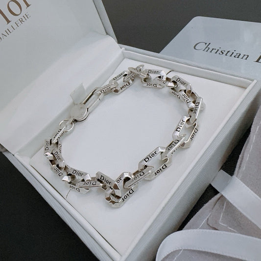Dior Sterling Silver Chain Bracelet