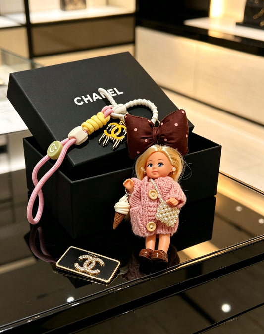 Chanel Vintage-Finish Keychain