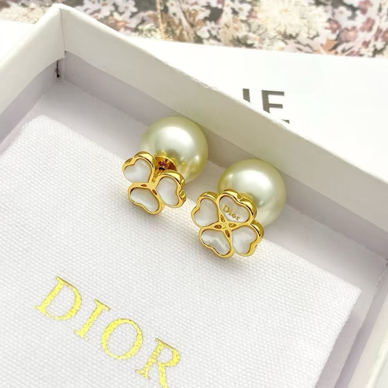 Dior Clover Earrings
