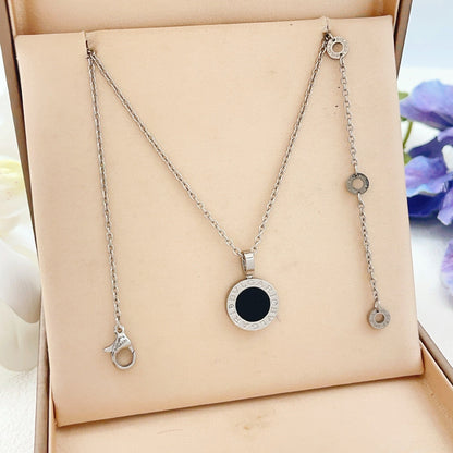 Bvlgari Silver Brass Round Necklace