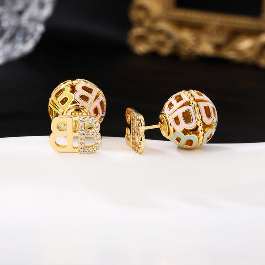 Balenciaga Brass Earrings