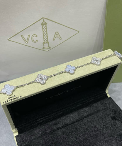 Van Cleef & Arpels White Clover Bracelet