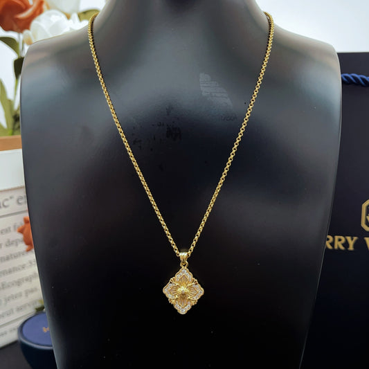 Harry Winston White Brass Necklace
