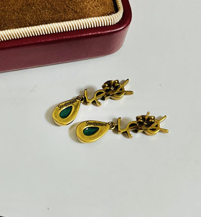 Saint Laurent Brass Earrings