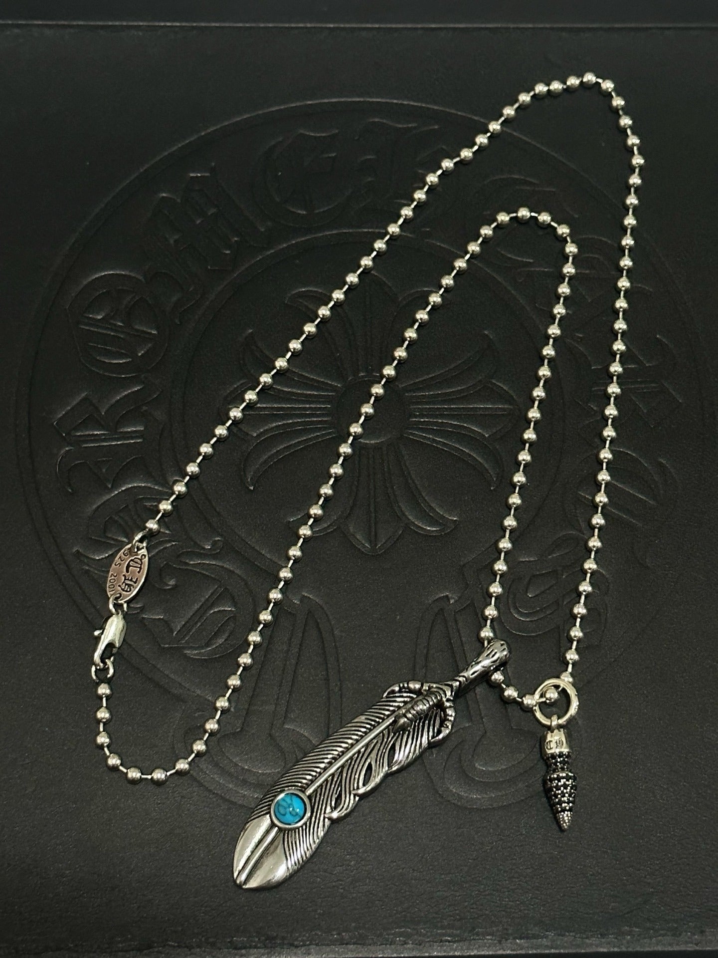 Chrome Hearts Sterling Silver Cross Necklace