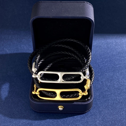 Hermes Gold Brass Bracelet