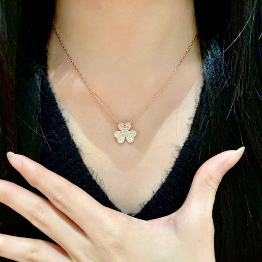 Van Cleef & Arpels Brass Alhambra Necklace