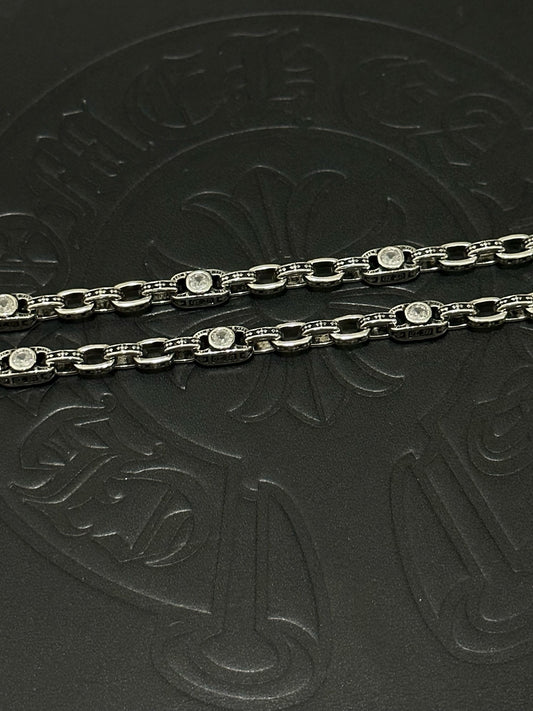 Chrome Hearts Sterling Silver Cross Necklace