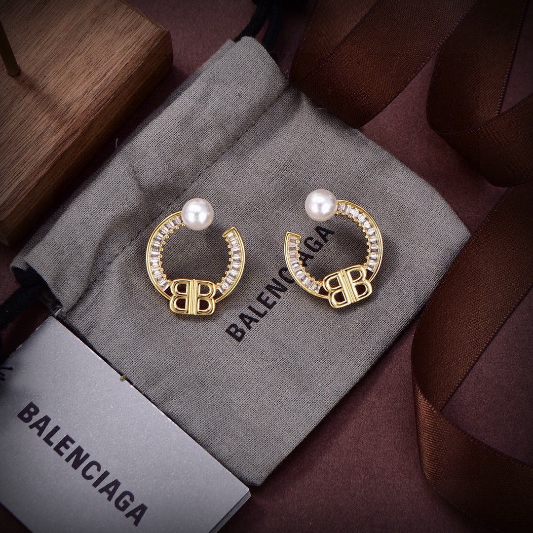 Balenciaga Brass Earrings