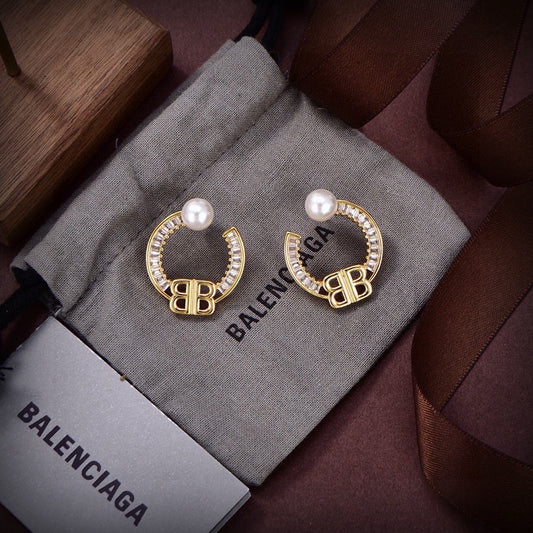 Balenciaga Brass Earrings