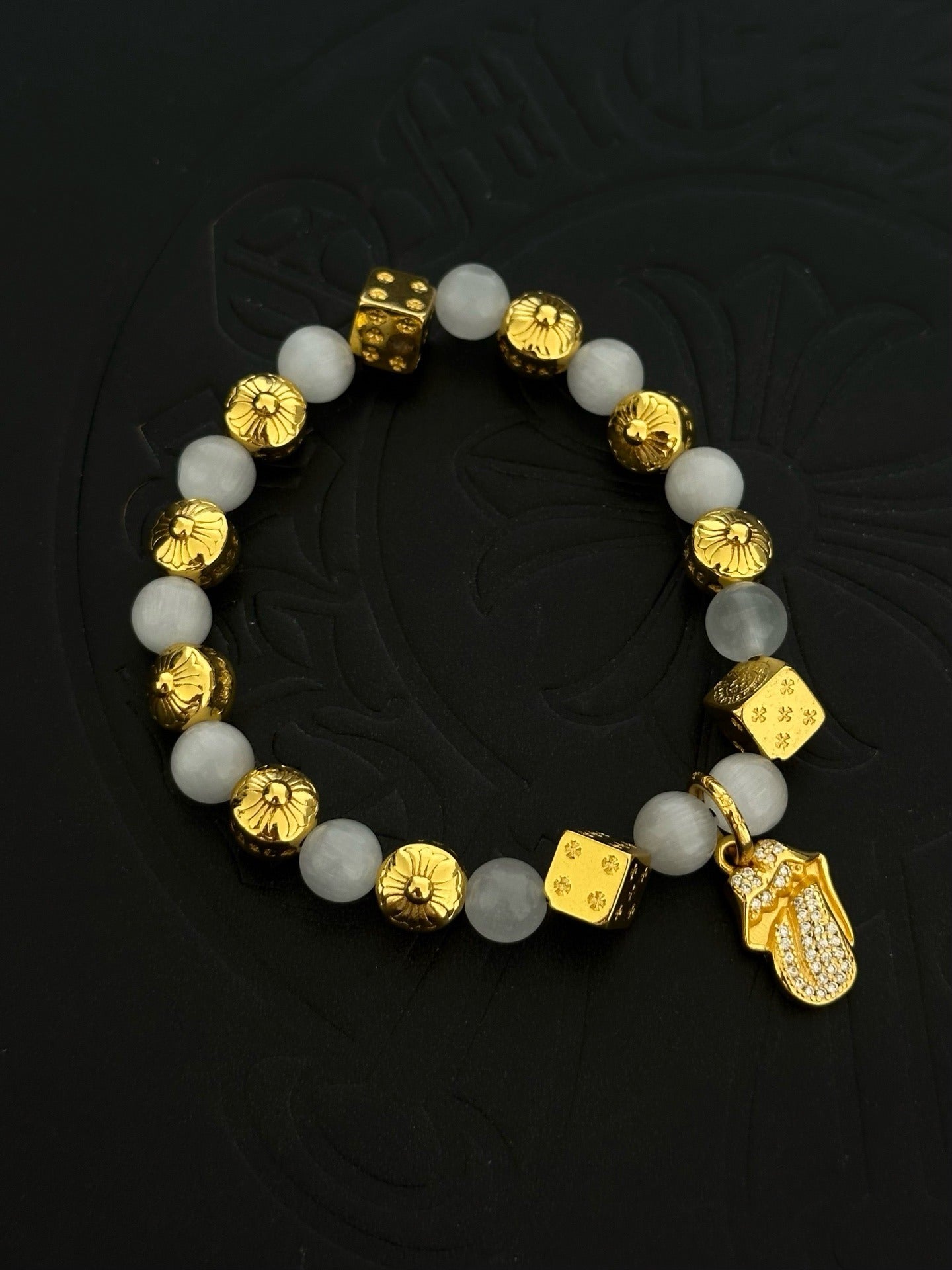 Chrome Hearts Sterling Silver Cross Bracelet