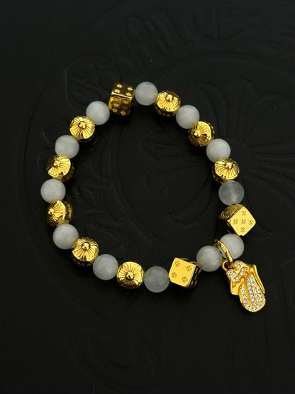 Chrome Hearts Sterling Silver Cross Bracelet