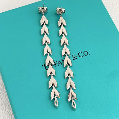 Tiffany & Co. Silver Brass Tassel Earrings