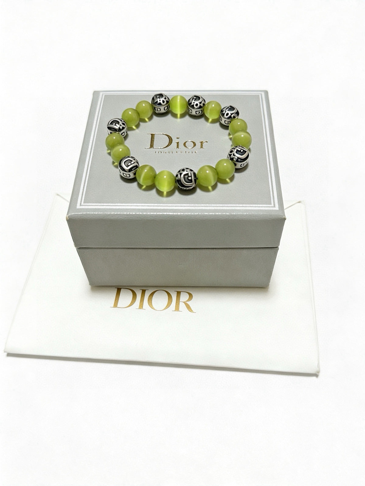 Dior Sterling Silver Vintage-Finish Bracelet