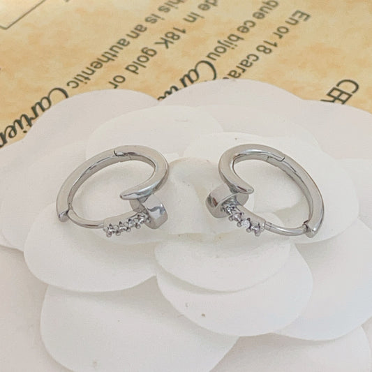 Cartier Silver Brass Earrings