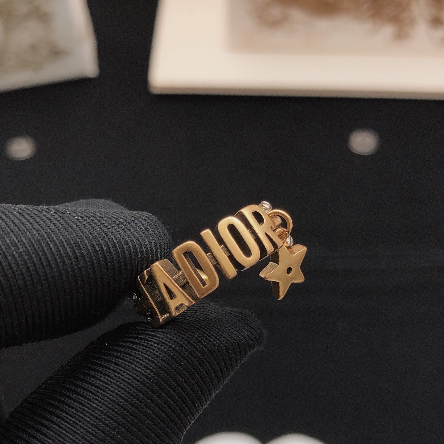 Dior Brass Star Ring