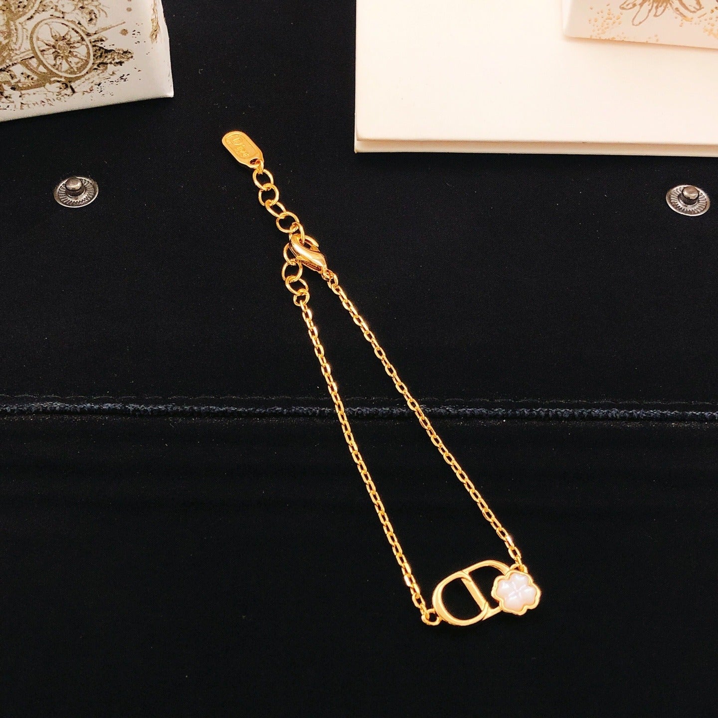 Dior Brass Clover Bracelet