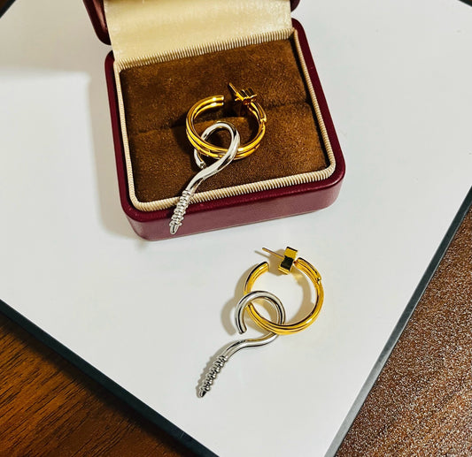 Balenciaga Brass Earrings