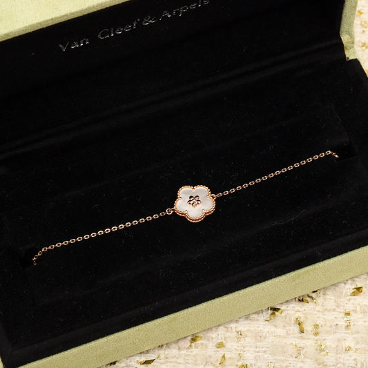 Van Cleef & Arpels Sterling Silver Floral Bracelet