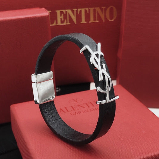 Saint Laurent Leather Bracelet