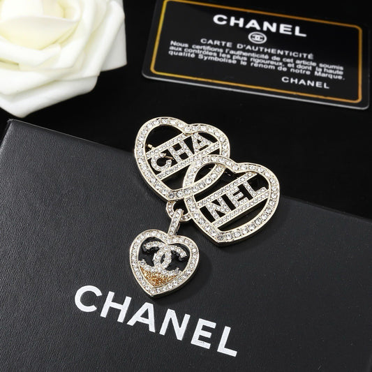 Chanel Brass Brooch