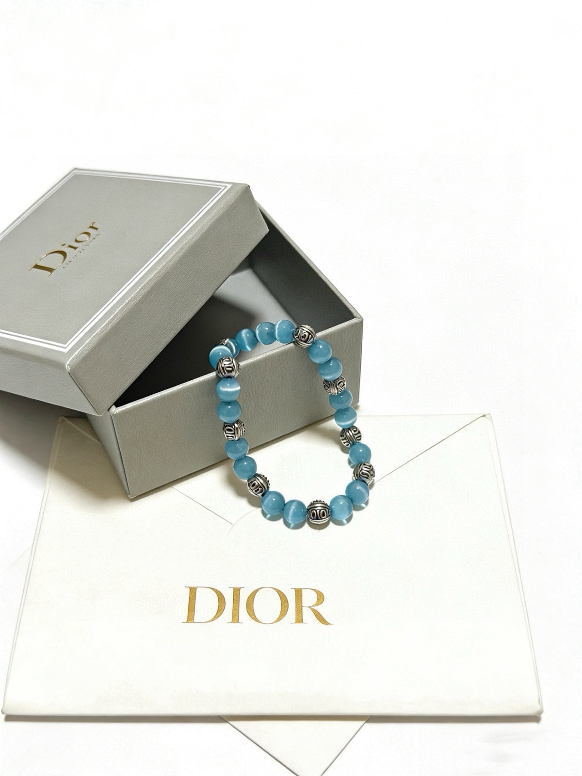 Dior Sterling Silver Vintage-Finish Bracelet