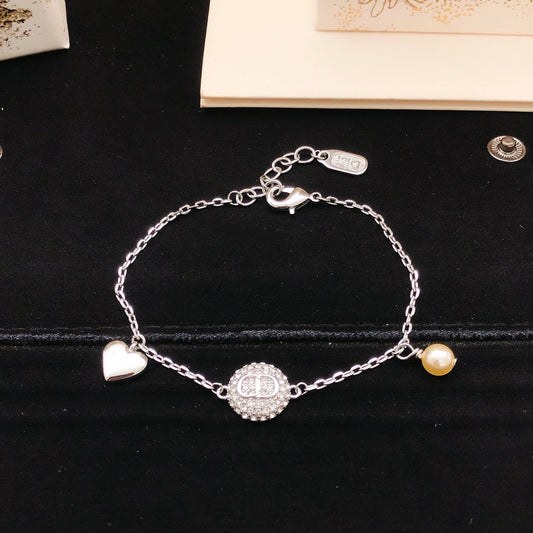 Dior Brass Heart Bracelet