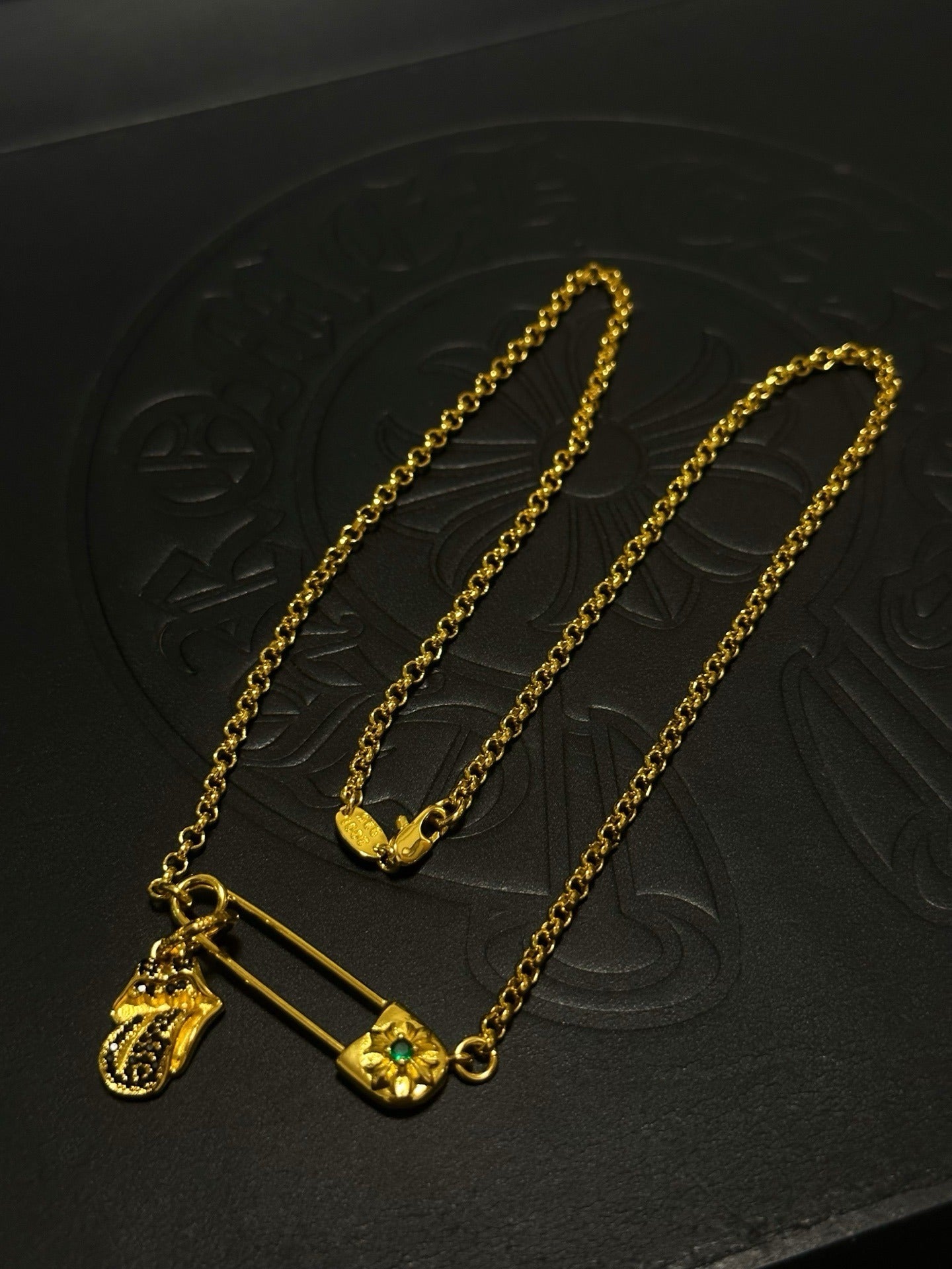 Chrome Hearts Sterling Silver Cross Necklace