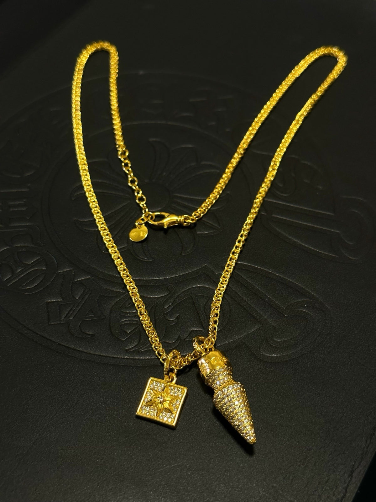 Chrome Hearts Sterling Silver Cross Necklace