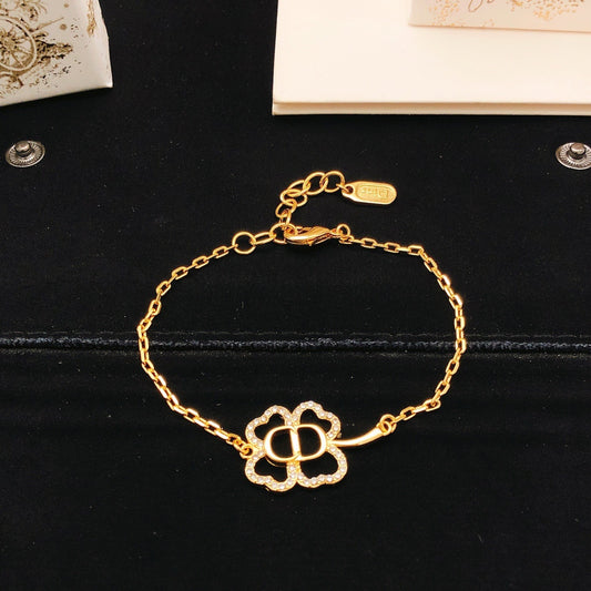 Dior Brass Clover Bracelet