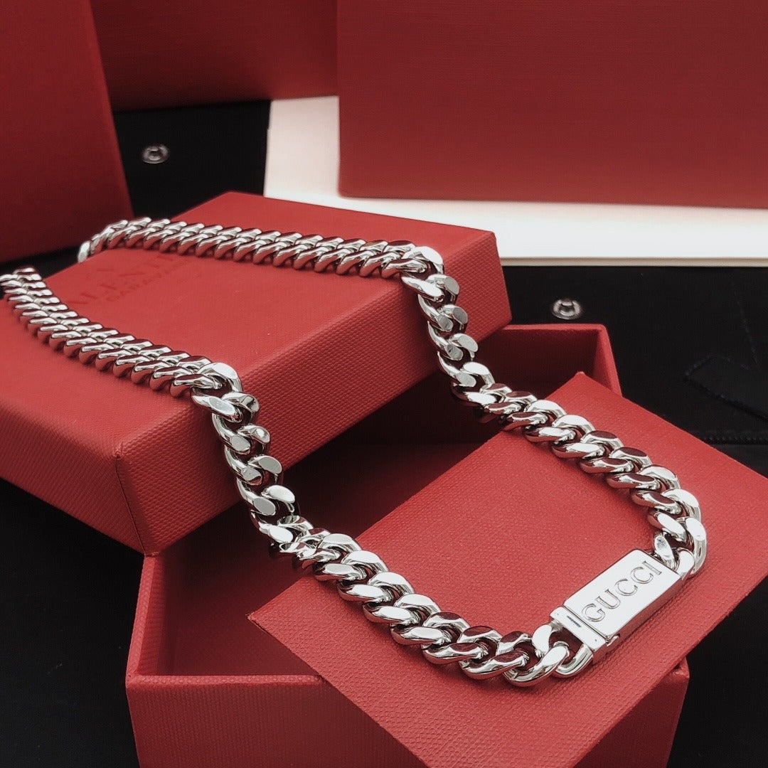 Gucci Silver Brass Necklace