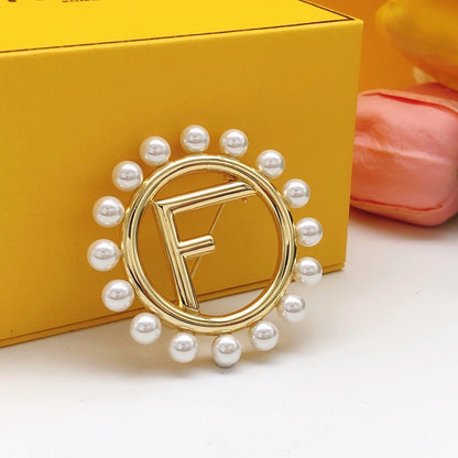 Fendi Pearl Brooch