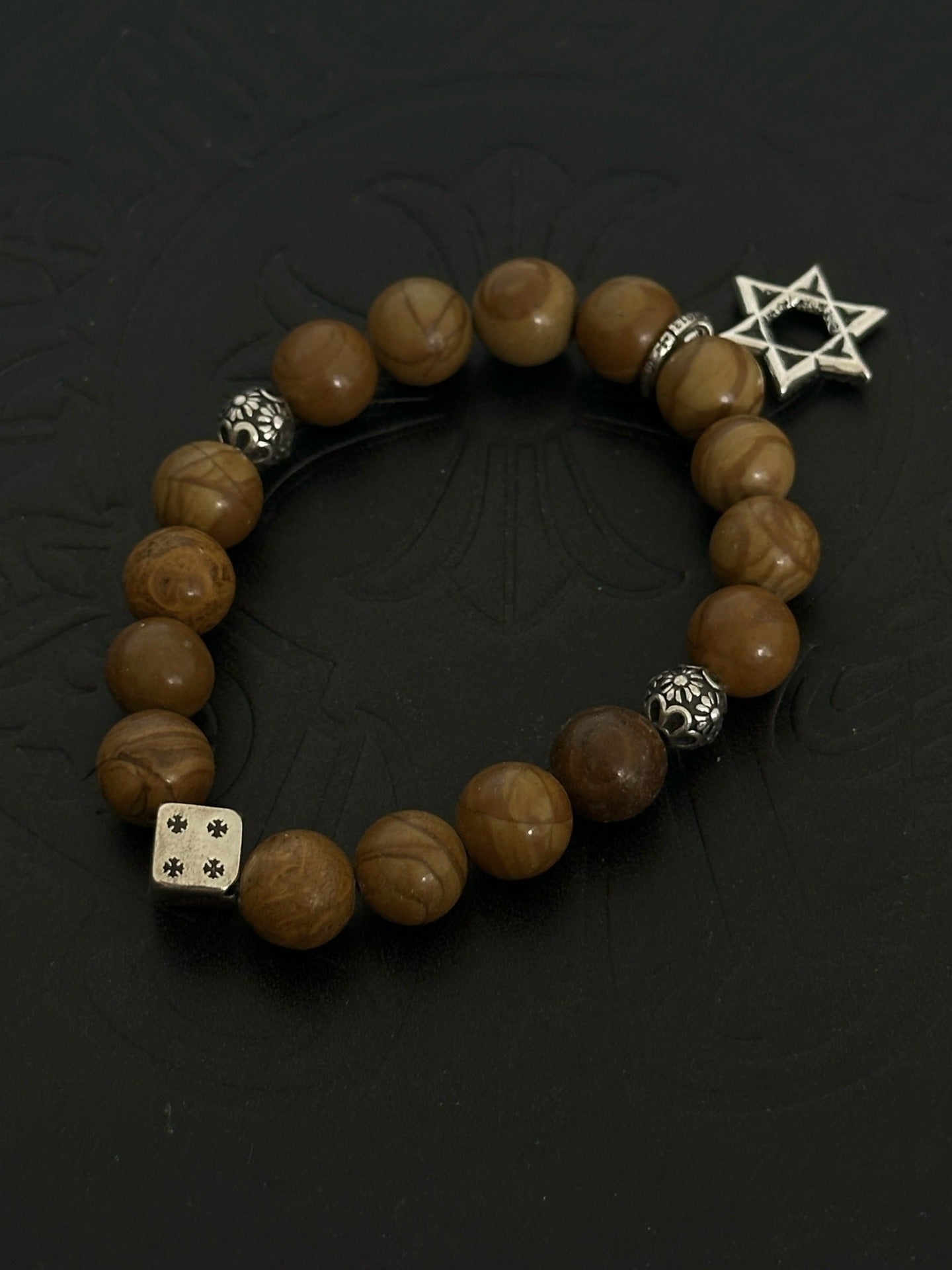 Chrome Hearts Sterling Silver Cross Bracelet