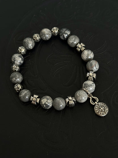 Chrome Hearts Sterling Silver Cross Bracelet