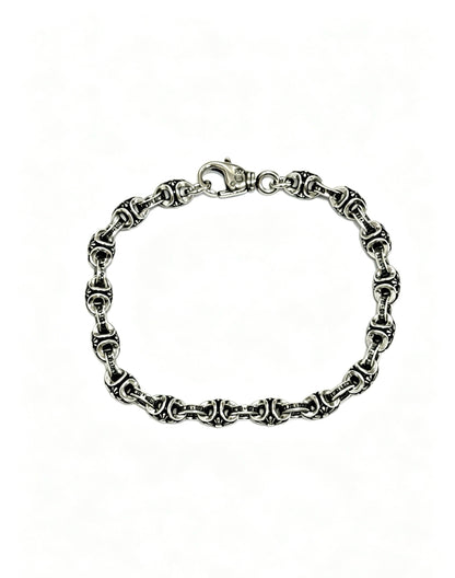 Chrome Hearts Sterling Silver Cross Bracelet