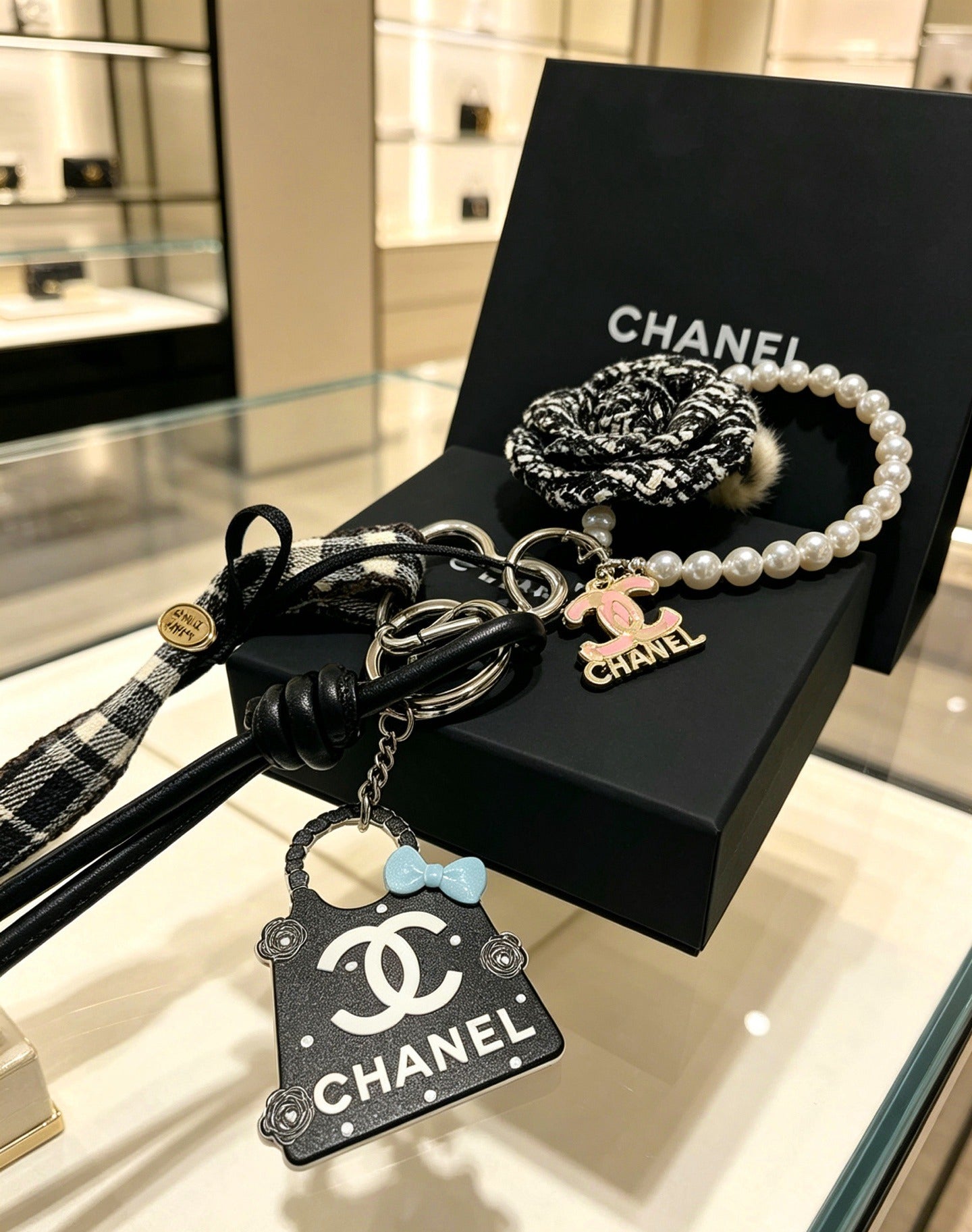 Chanel Vintage-Finish Keychain