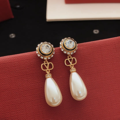 Valentino Brass Tassel Earrings