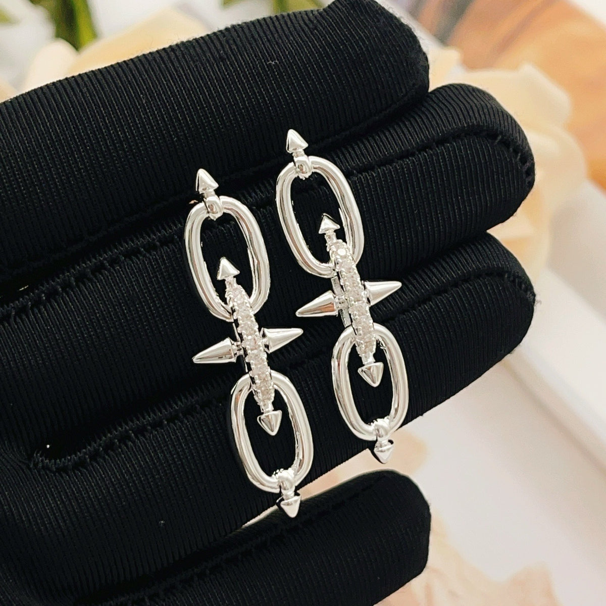 Tiffany & Co. Silver Brass Tassel Earrings