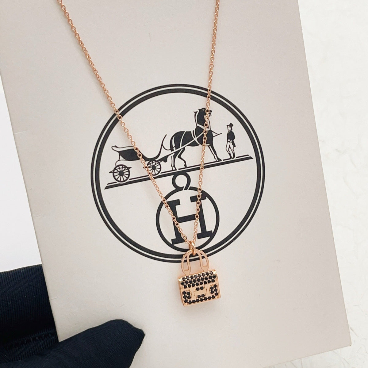 Hermes Brass Necklace