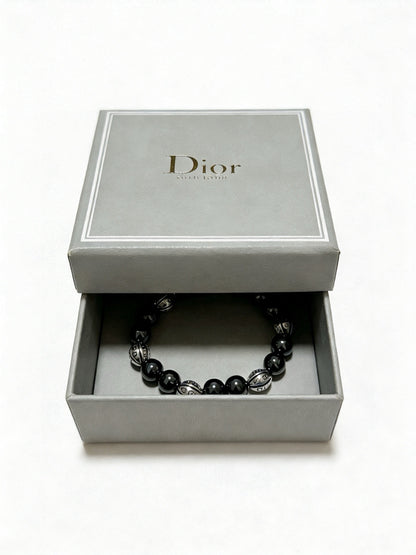 Dior Sterling Silver Vintage-Finish Bracelet
